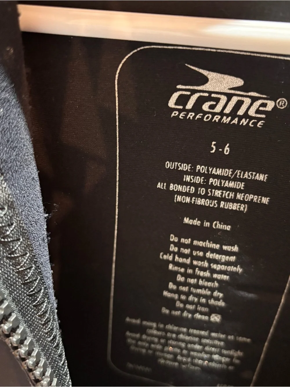 Crane Performance kids neoprene full wetsuit black/blue 5-6